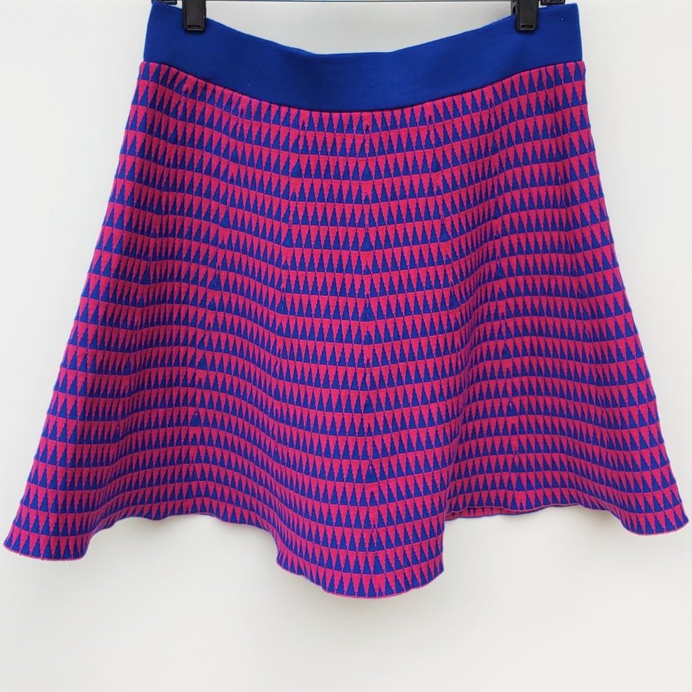 🎃Francesca's Geometric Print Skater Sweater Skirt